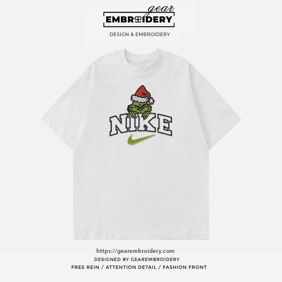 Grinch christmas grinch Embroidered Personalized Embroidered T Shirt Sweatshirt Hoodie Clothing OTC022