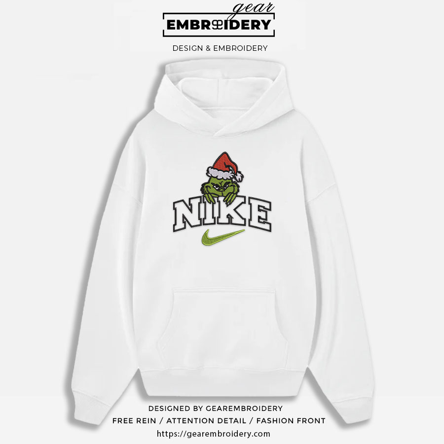 Grinch christmas grinch Embroidered Personalized Embroidered T Shirt Sweatshirt Hoodie Clothing OTC022