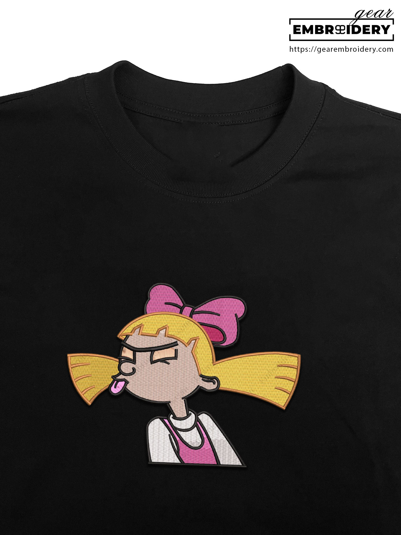 Helga hey arnold Embroidered Personalized Embroidered T Shirt Sweatshirt Hoodie Clothing OTC024