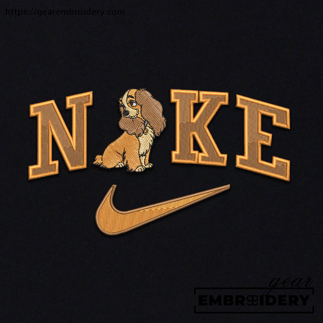 Lady lady and the tramp Embroidered Personalized Embroidered T Shirt Sweatshirt Hoodie Clothing OTC030