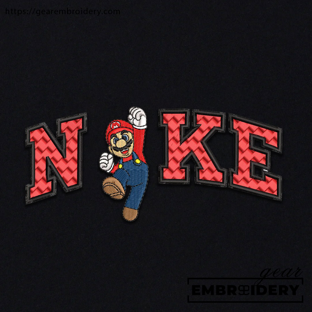 Mario super mario Embroidered Personalized Embroidered T Shirt Sweatshirt Hoodie Clothing OTC032