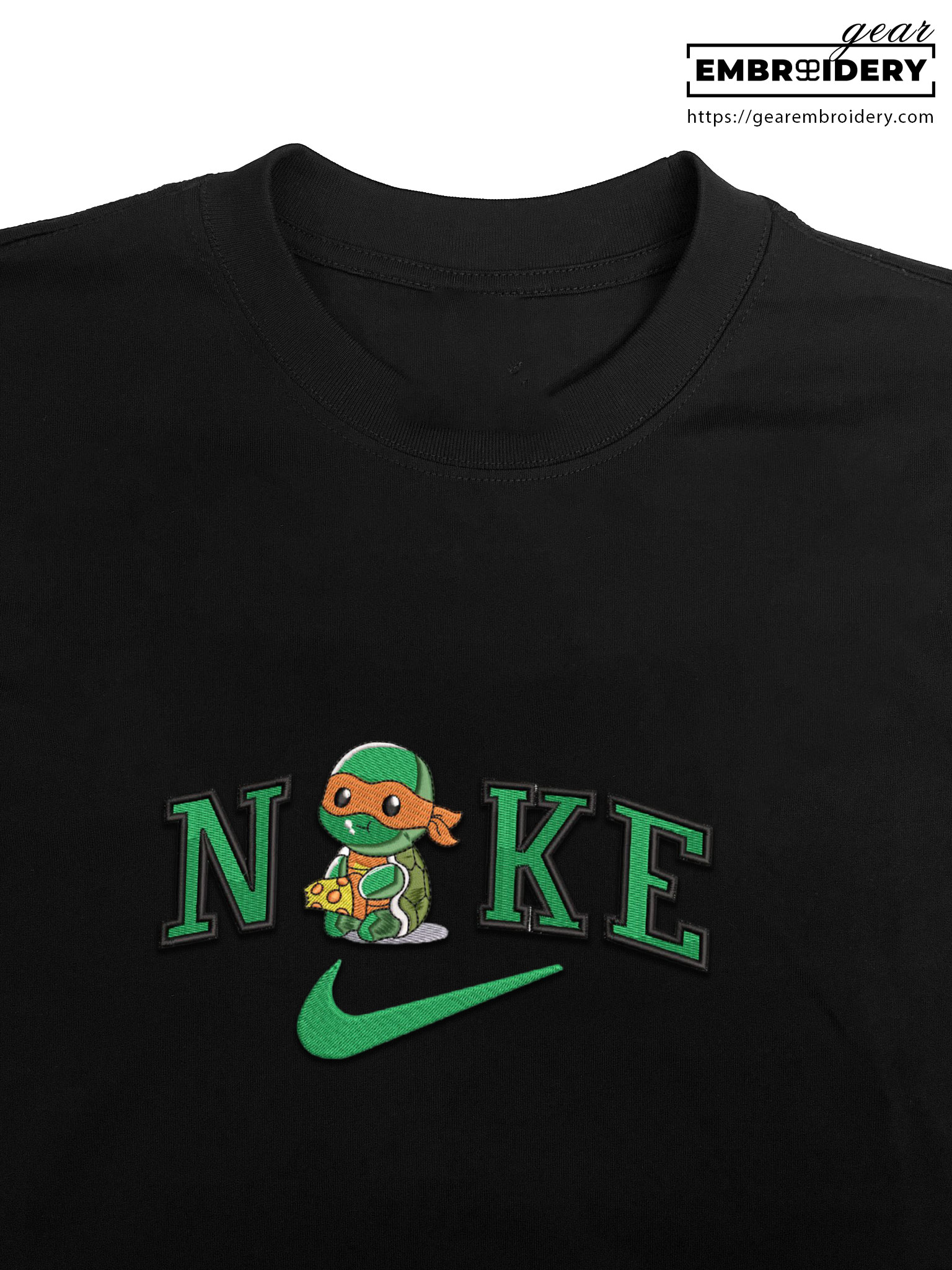 Ninja turtle ninja turtles Embroidered Personalized Embroidered T Shirt Sweatshirt Hoodie Clothing OTC035