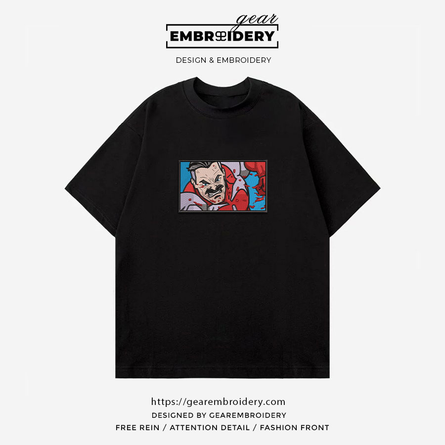 Omni man invincible Embroidered Personalized Embroidered T Shirt Sweatshirt Hoodie Clothing OTC037