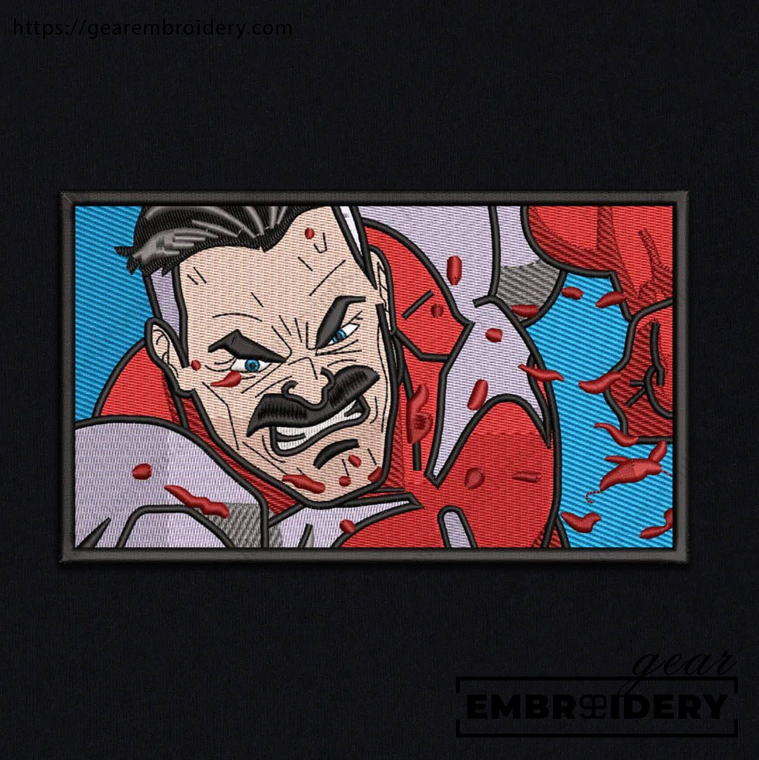 Omni man invincible Embroidered Personalized Embroidered T Shirt Sweatshirt Hoodie Clothing OTC037