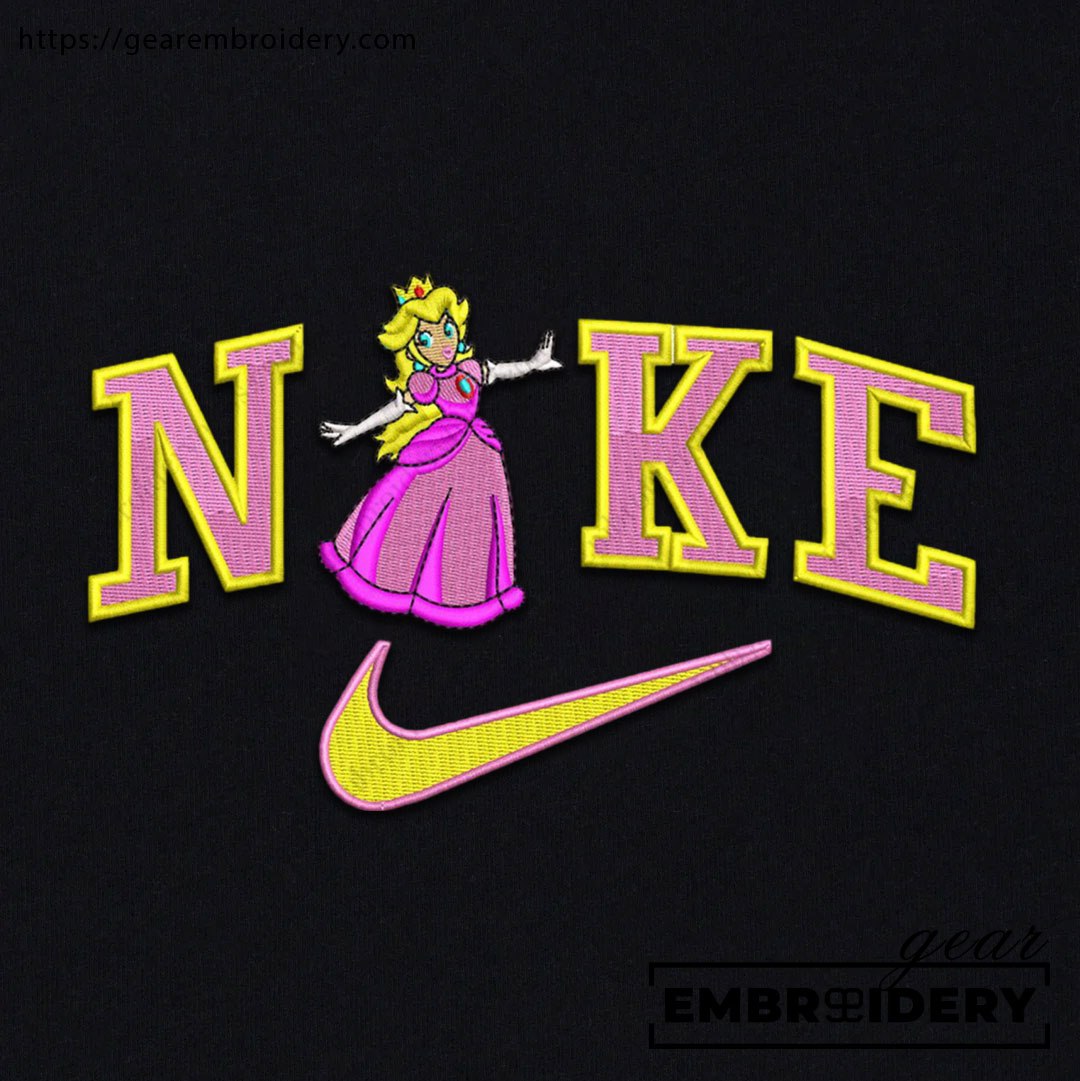 Princess peach super mario Embroidered Personalized Embroidered T Shirt Sweatshirt Hoodie Clothing OTC040