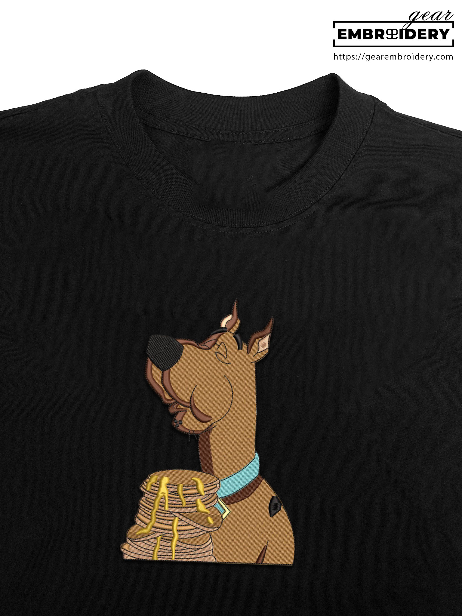 Scooby pancakes scooby doo Embroidered Personalized Embroidered T Shirt Sweatshirt Hoodie Clothing OTC042