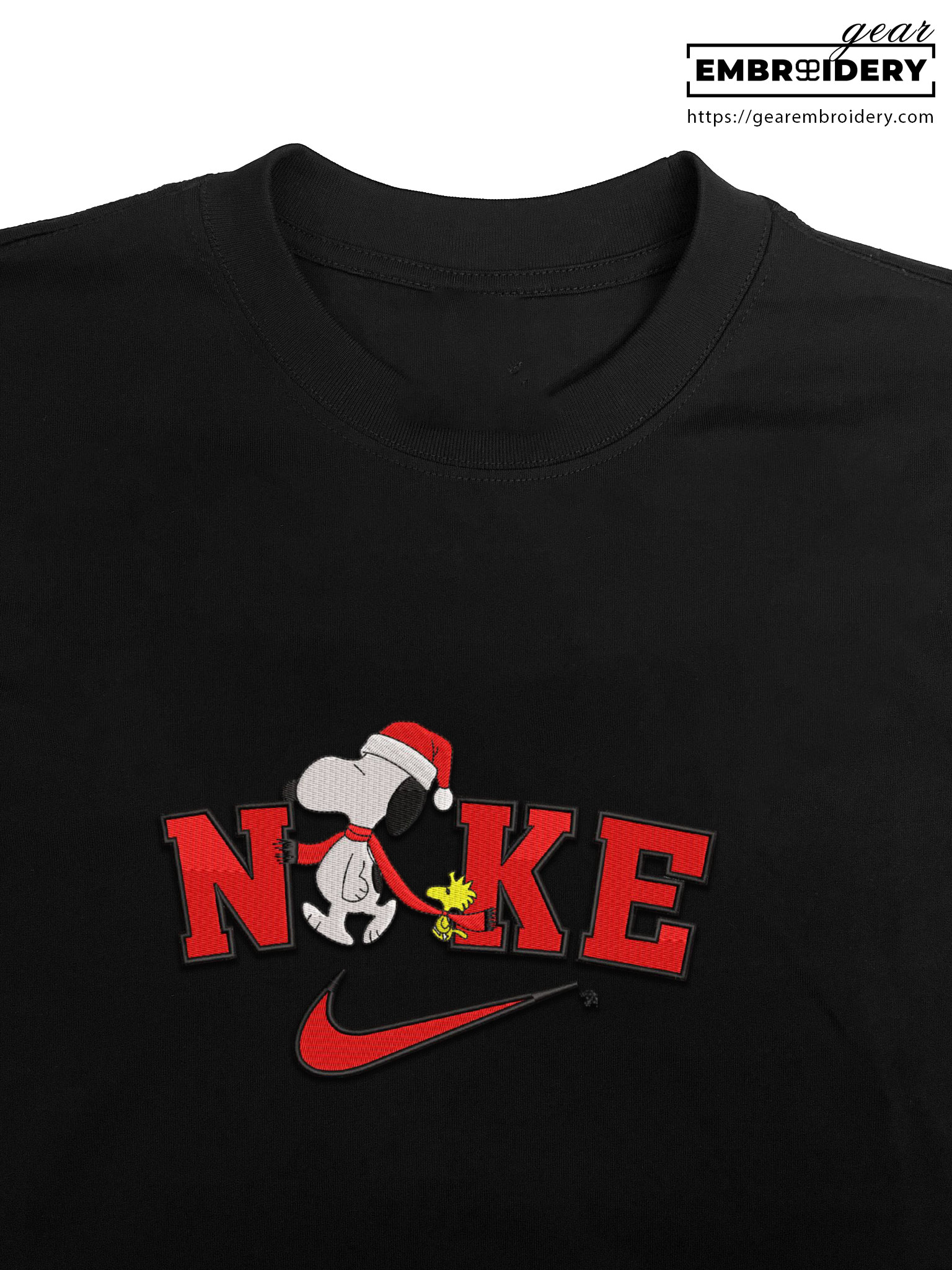 Snoopy christmas snoopy Embroidered Personalized Embroidered T Shirt Sweatshirt Hoodie Clothing OTC045