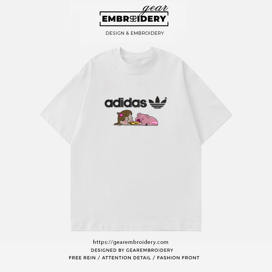 Star and pig star vs the forces of evil Embroidered Personalized Embroidered T Shirt Sweatshirt Hoodie Clothing OTC048