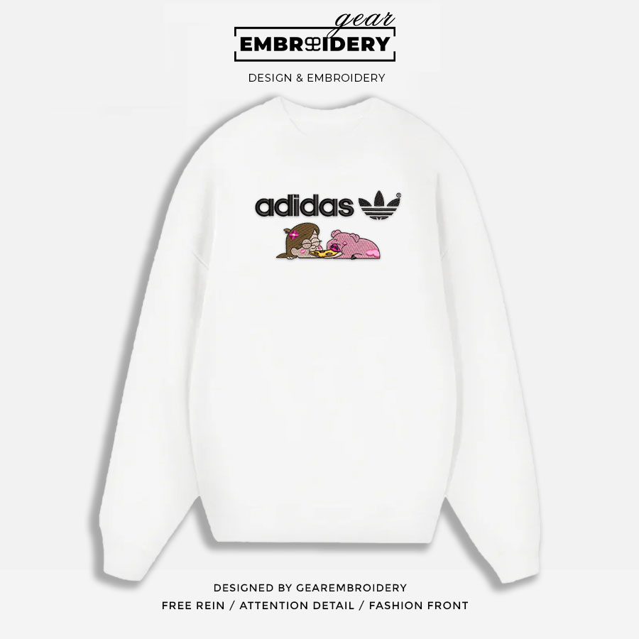 Star and pig star vs the forces of evil Embroidered Personalized Embroidered T Shirt Sweatshirt Hoodie Clothing OTC048