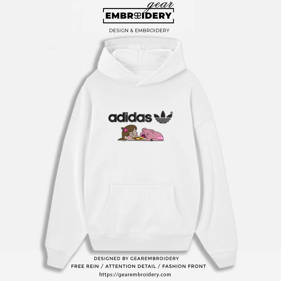 Star and pig star vs the forces of evil Embroidered Personalized Embroidered T Shirt Sweatshirt Hoodie Clothing OTC048