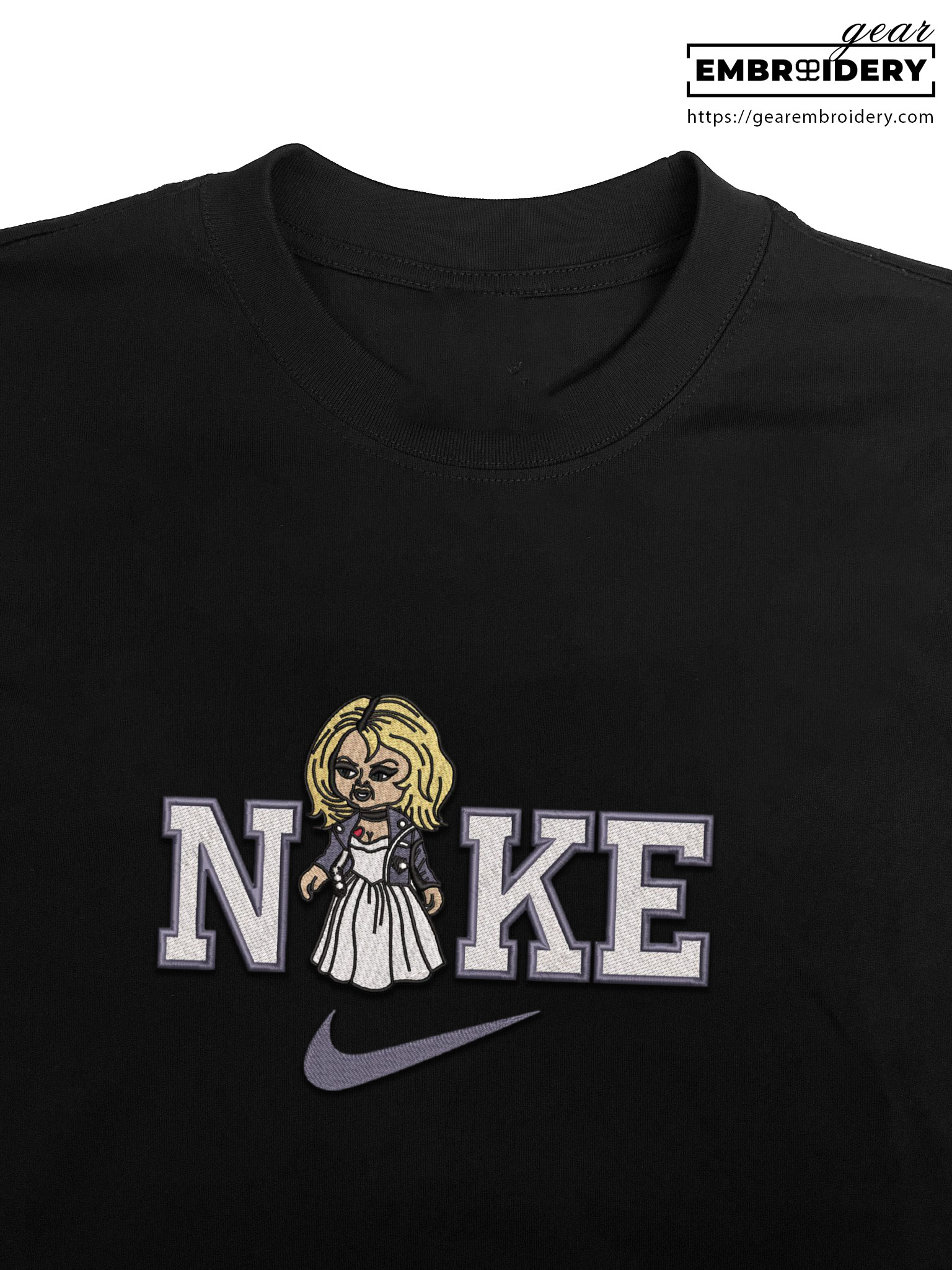 Tiffany tiffany valentine Embroidered Personalized Embroidered T Shirt Sweatshirt Hoodie Clothing OTC050