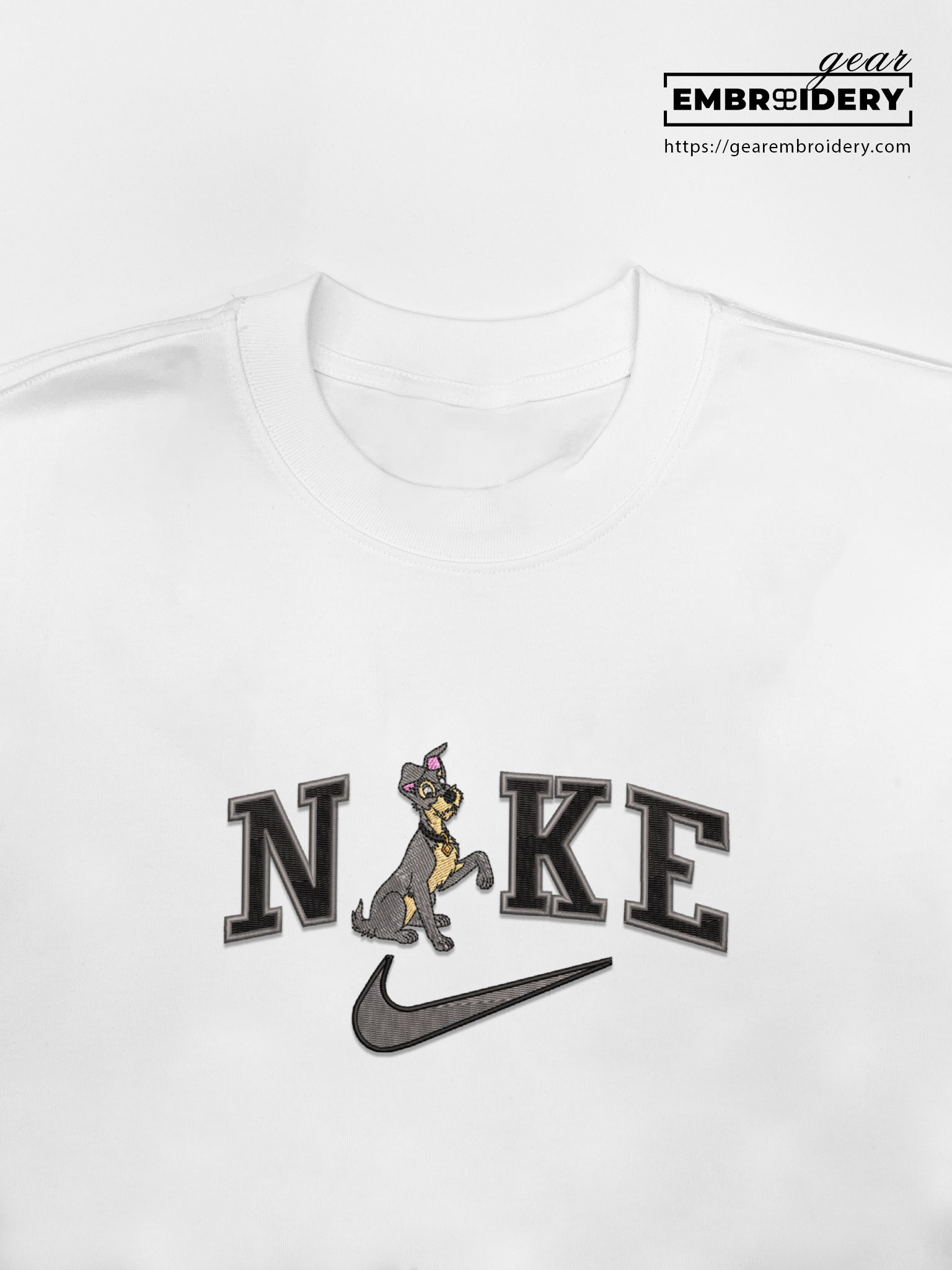 Tramp lady and the tramp Embroidered Personalized Embroidered T Shirt Sweatshirt Hoodie Clothing OTC051