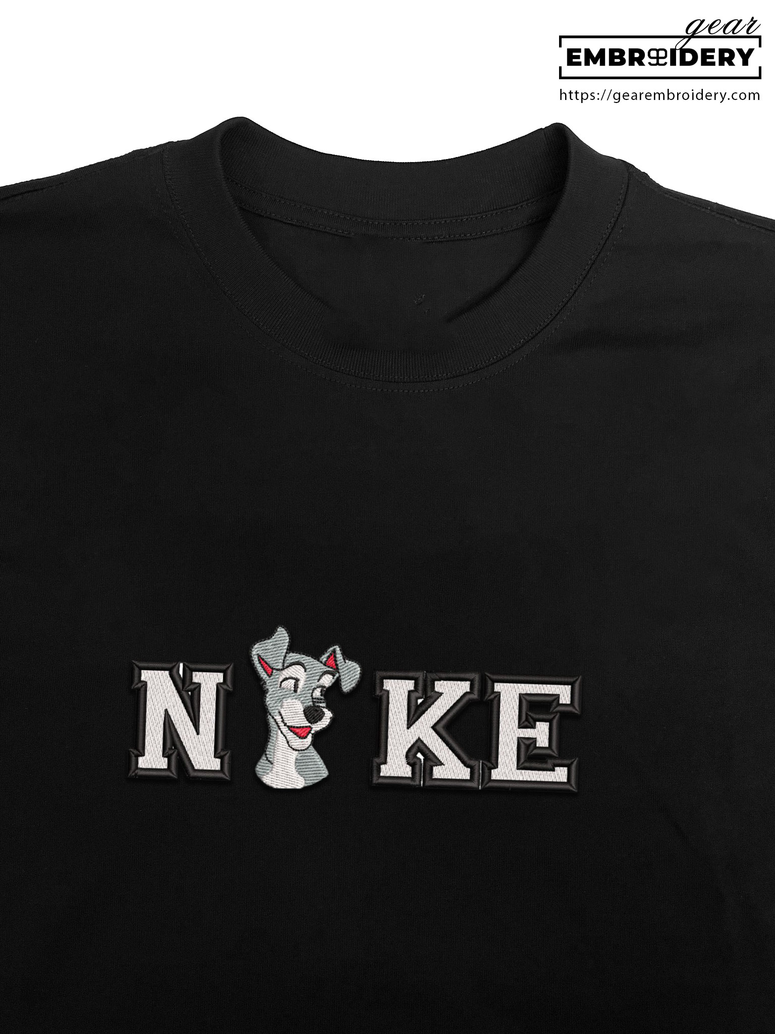 Tramp lady and the tramp Embroidered Personalized Embroidered T Shirt Sweatshirt Hoodie Clothing OTC052