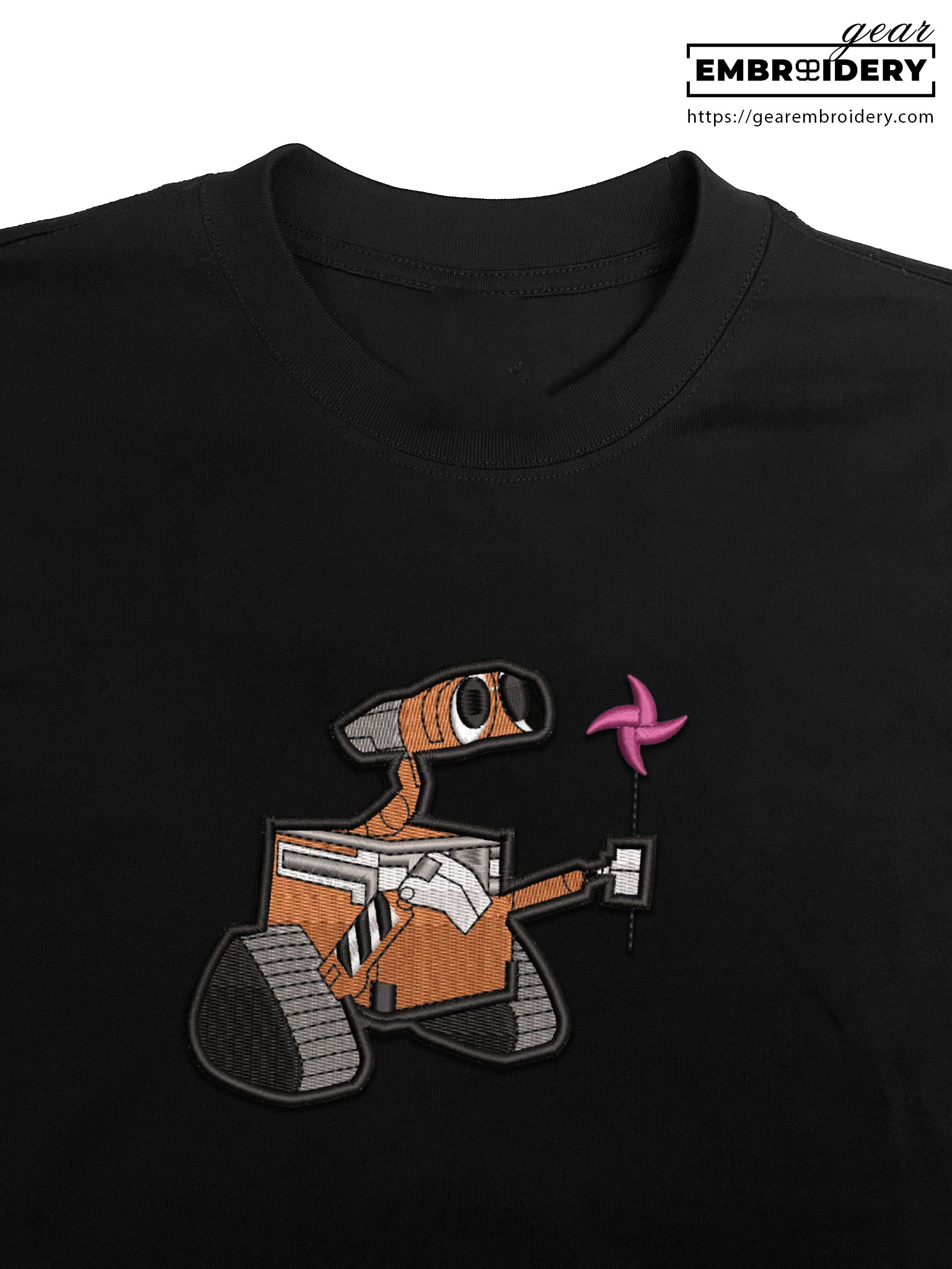 Wall e wall e Embroidered Personalized Embroidered T Shirt Sweatshirt Hoodie Clothing OTC056