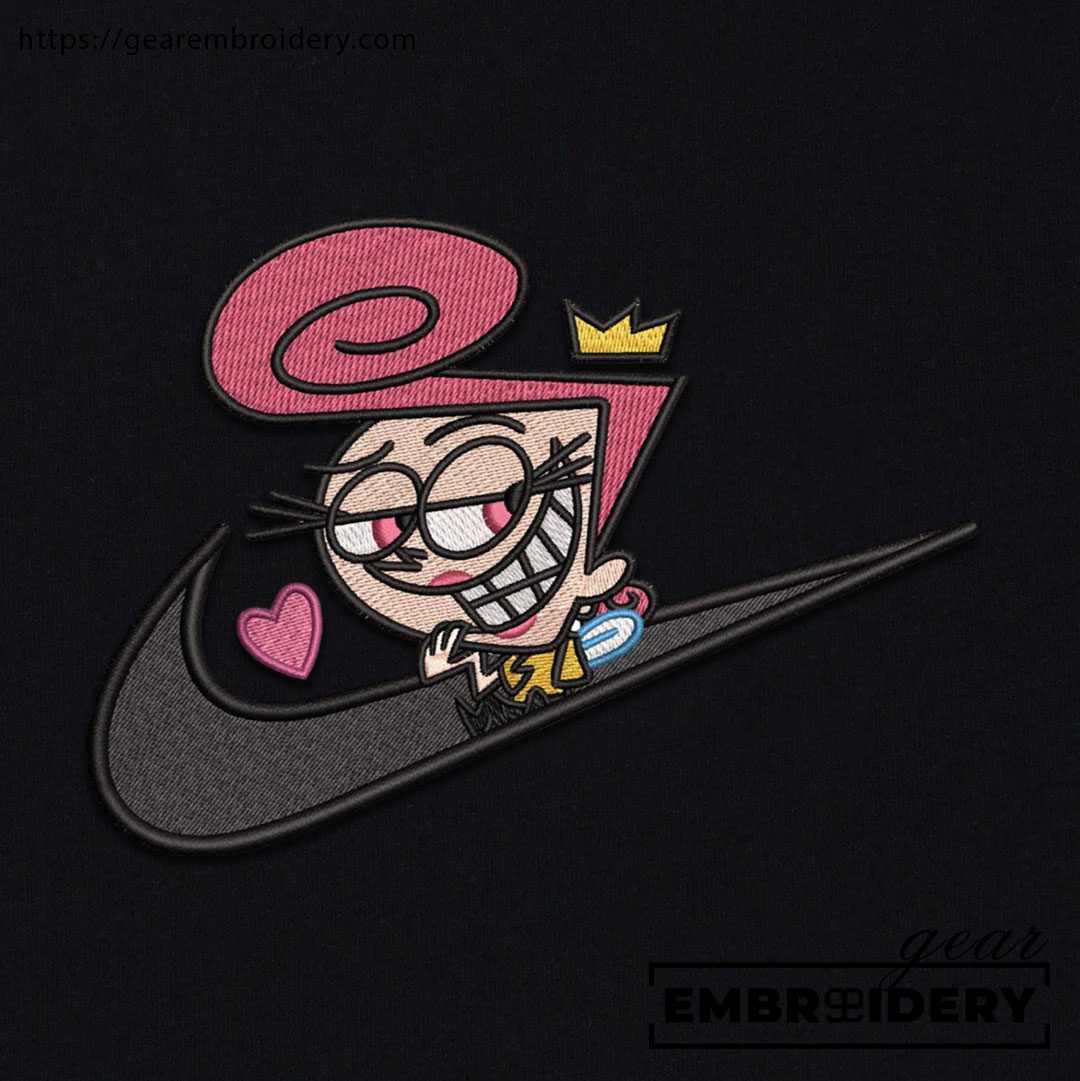 Wanda swoosh fairly oddparents Embroidered Personalized Embroidered T Shirt Sweatshirt Hoodie Clothing OTC058