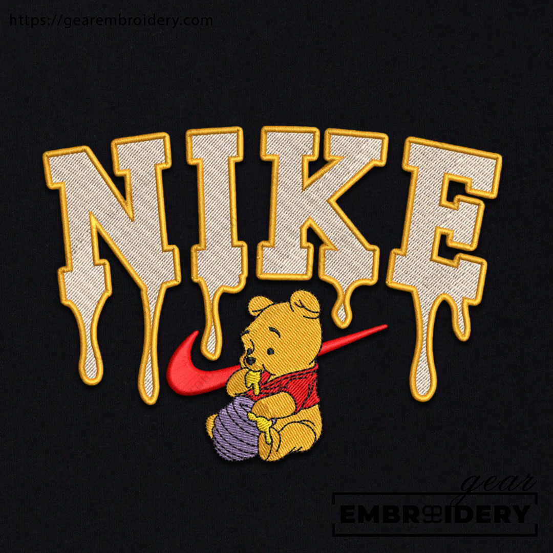 Winnie pooh winnie the pooh Embroidered Personalized Embroidered T Shirt Sweatshirt Hoodie Clothing OTC059