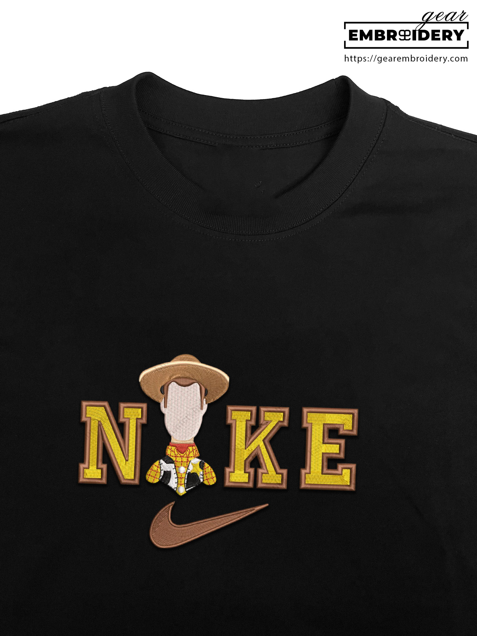 Woody toy story Embroidered Personalized Embroidered T Shirt Sweatshirt Hoodie Clothing OTC060