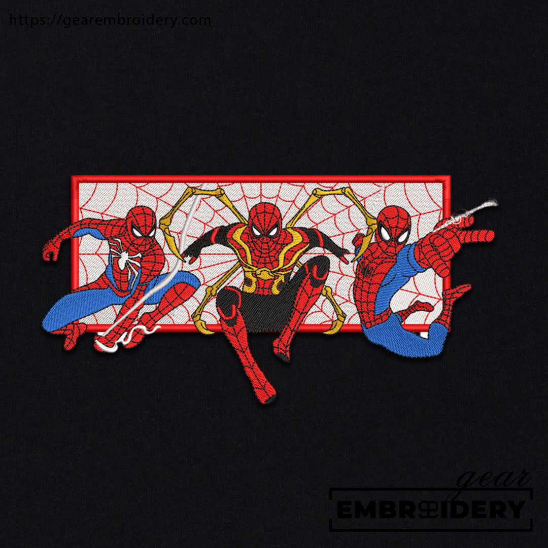 3 spiderman spiderman superhero Embroidered Personalized Embroidered T Shirt Sweatshirt Hoodie Clothing SPH001