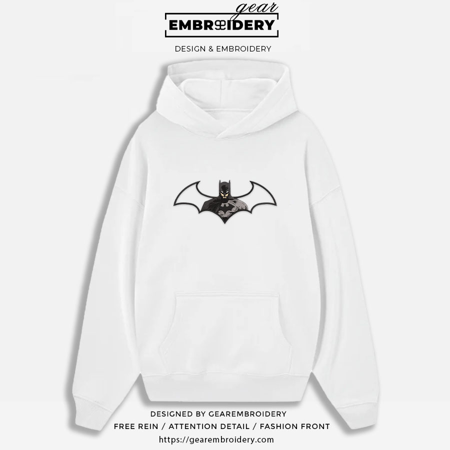 Batman batman superhero Embroidered Personalized Embroidered T Shirt Sweatshirt Hoodie Clothing SPH005