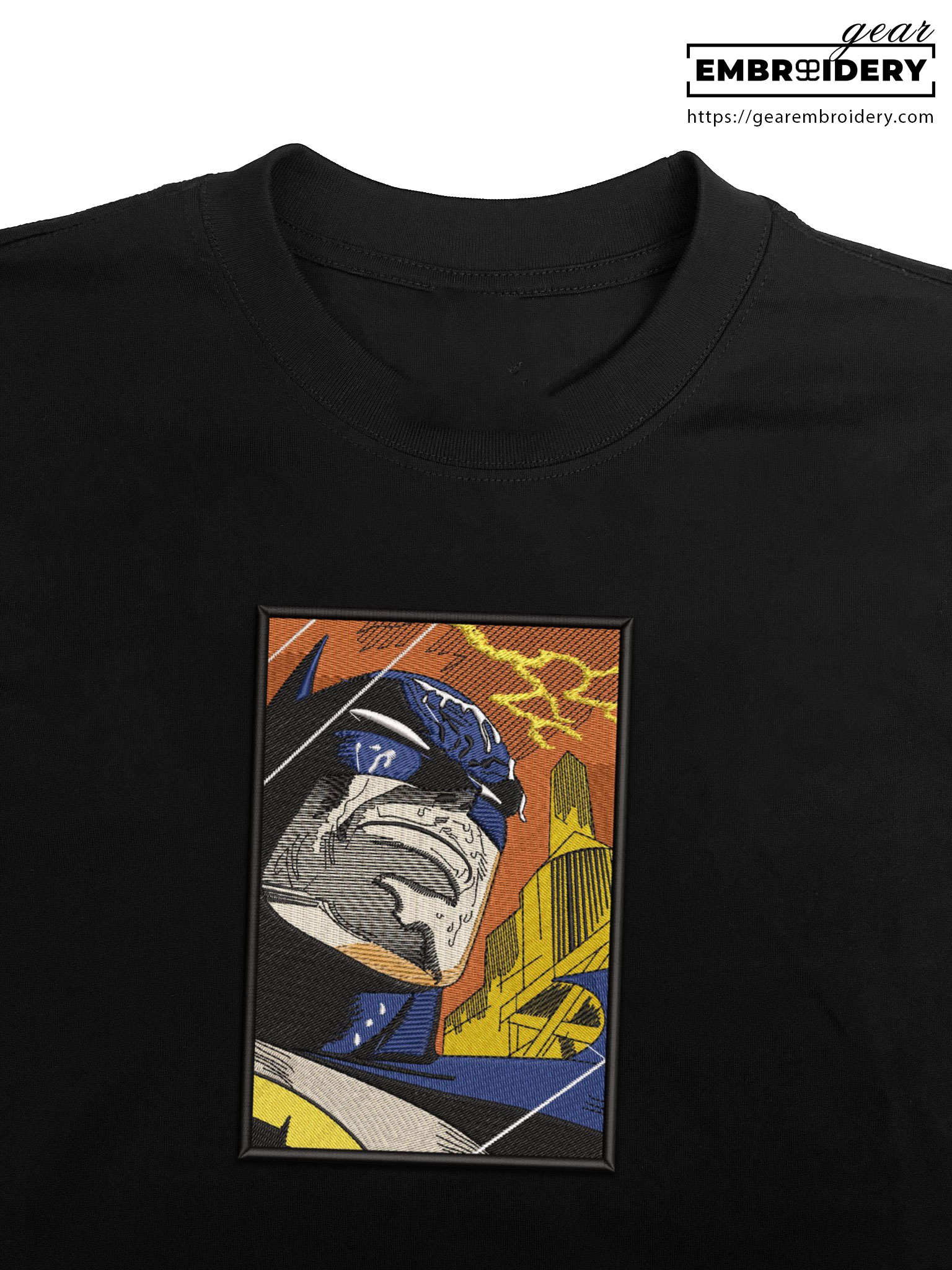 Batman batman superhero Embroidered Personalized Embroidered T Shirt Sweatshirt Hoodie Clothing SPH006