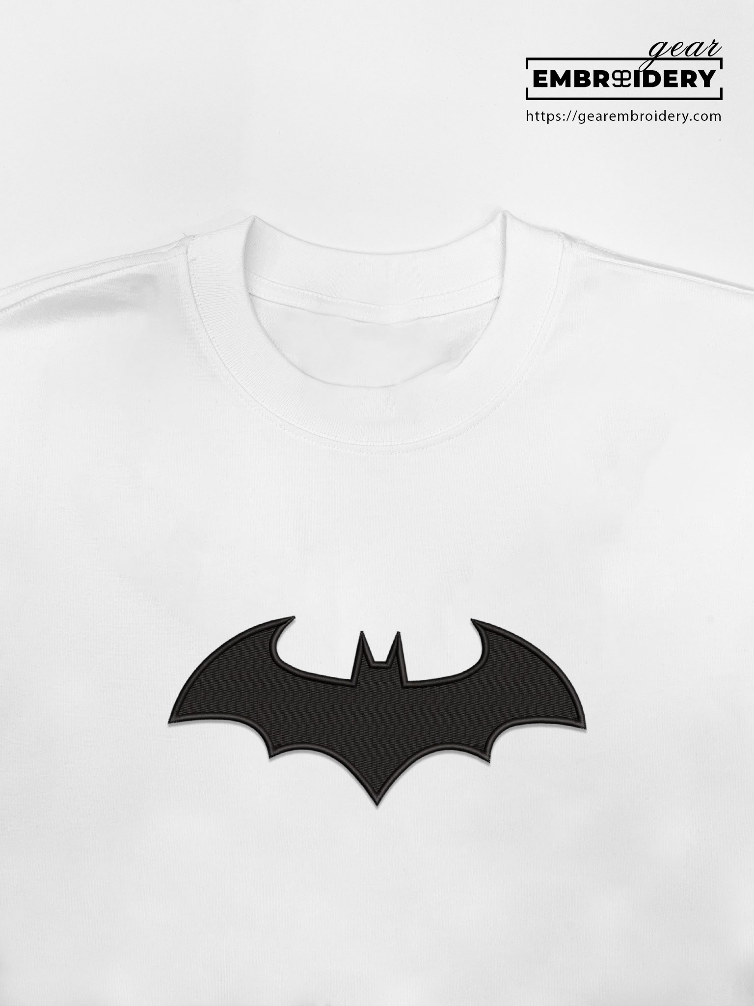 Batman logo batman superhero Embroidered Personalized Embroidered T Shirt Sweatshirt Hoodie Clothing SPH007