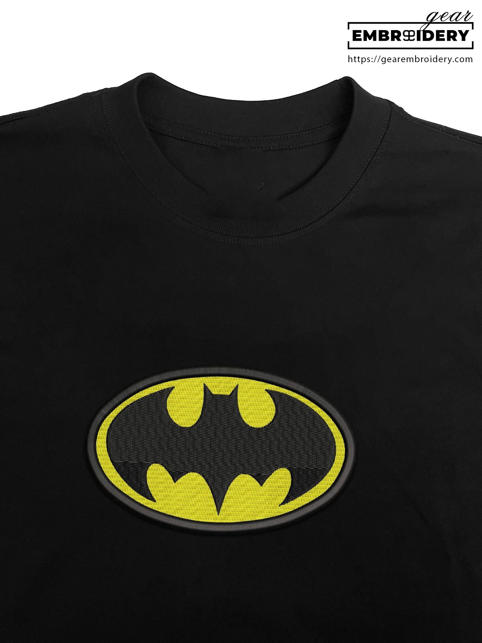 Batman logo batman superhero Embroidered Personalized Embroidered T Shirt Sweatshirt Hoodie Clothing SPH008