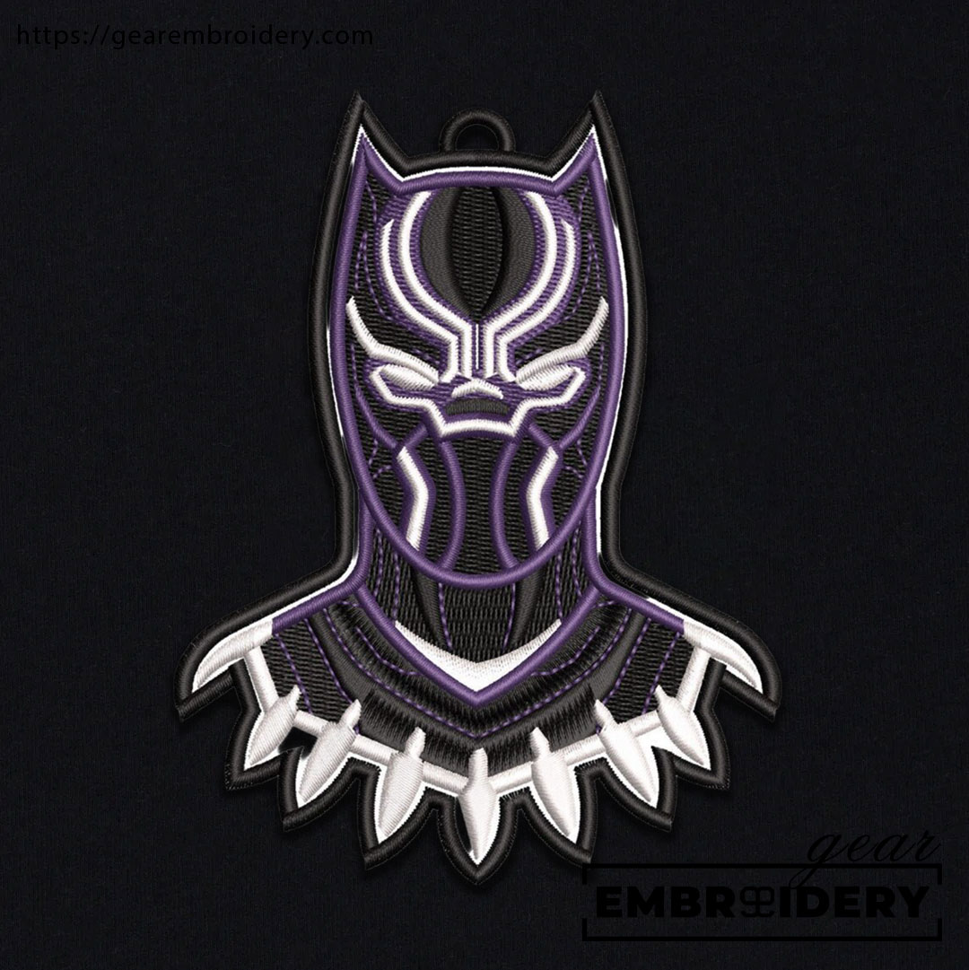 Black panther black panther superhero Embroidered Personalized Embroidered T Shirt Sweatshirt Hoodie Clothing SPH013