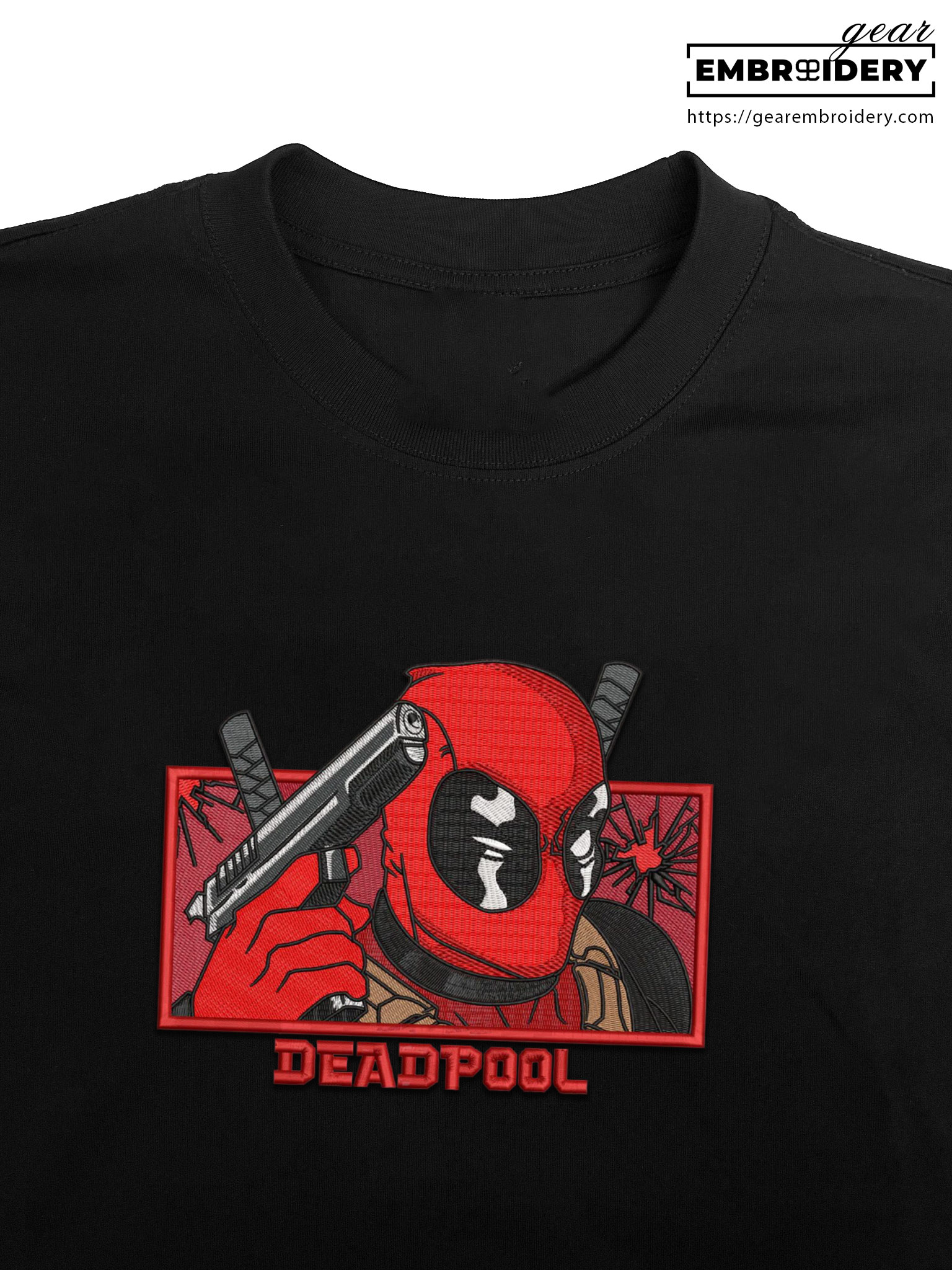 Deadpool deadpool superhero Embroidered Personalized Embroidered T Shirt Sweatshirt Hoodie Clothing SPH016