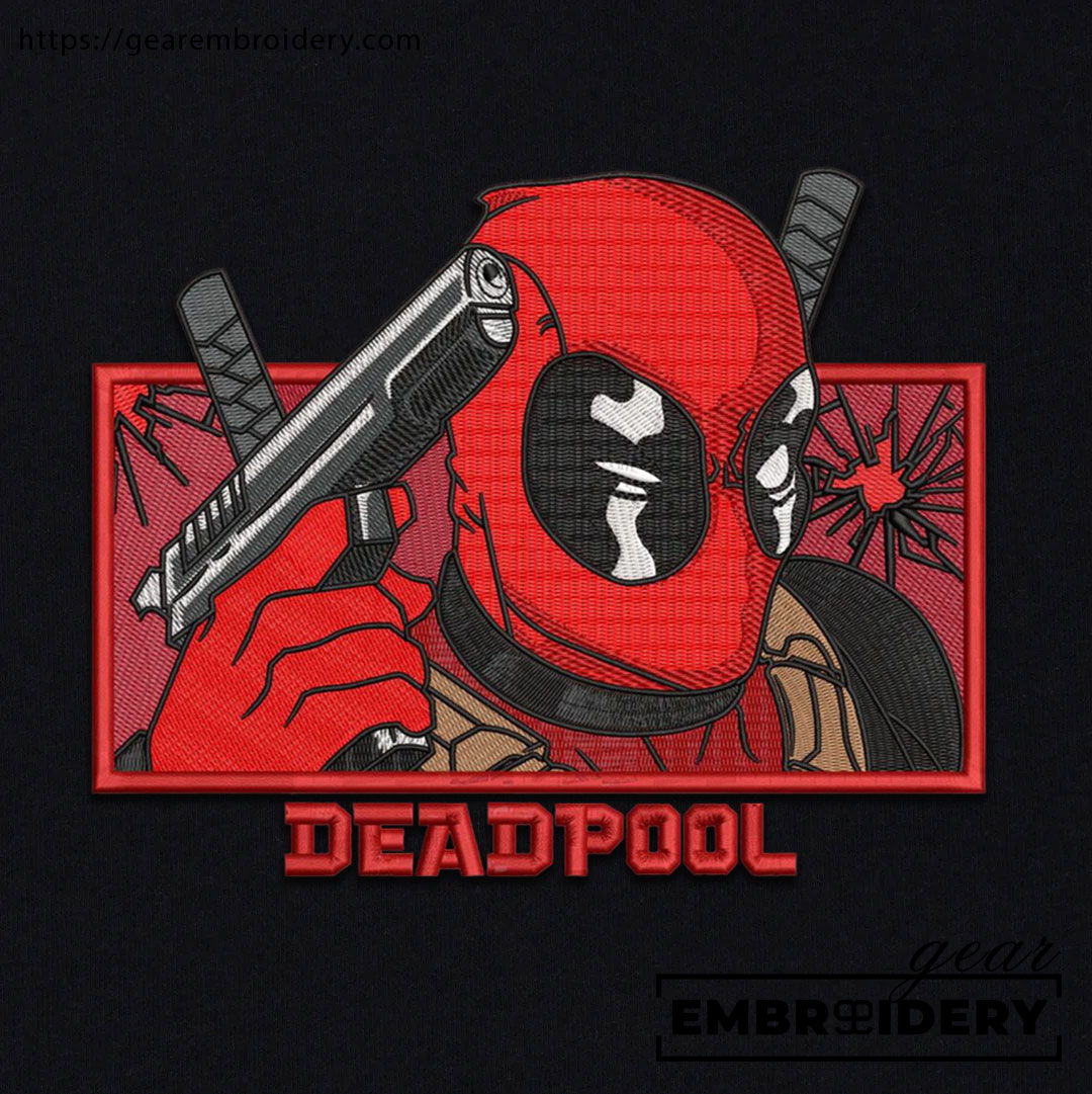 Deadpool deadpool superhero Embroidered Personalized Embroidered T Shirt Sweatshirt Hoodie Clothing SPH016