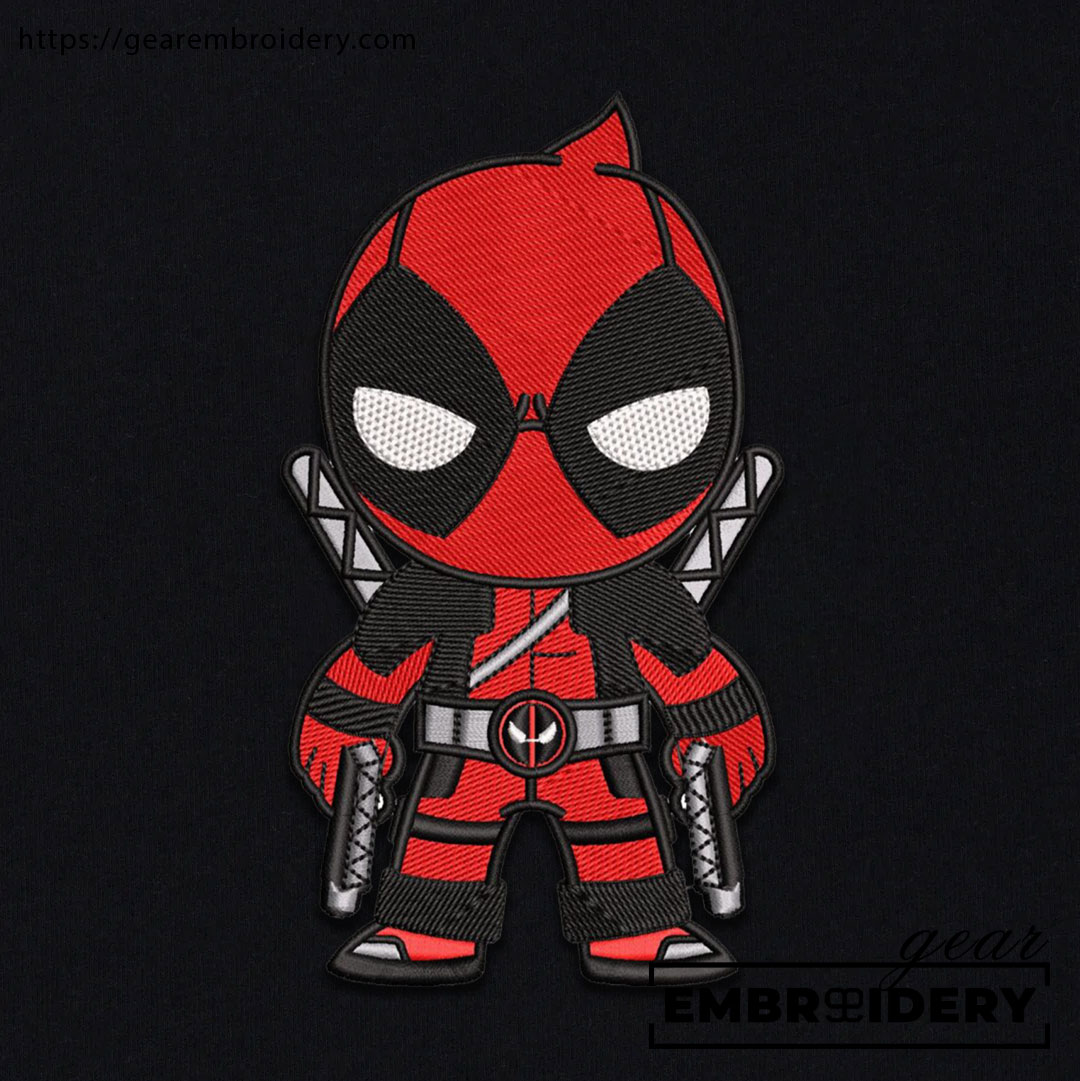 Deadpool deadpool superhero Embroidered Personalized Embroidered T Shirt Sweatshirt Hoodie Clothing SPH017