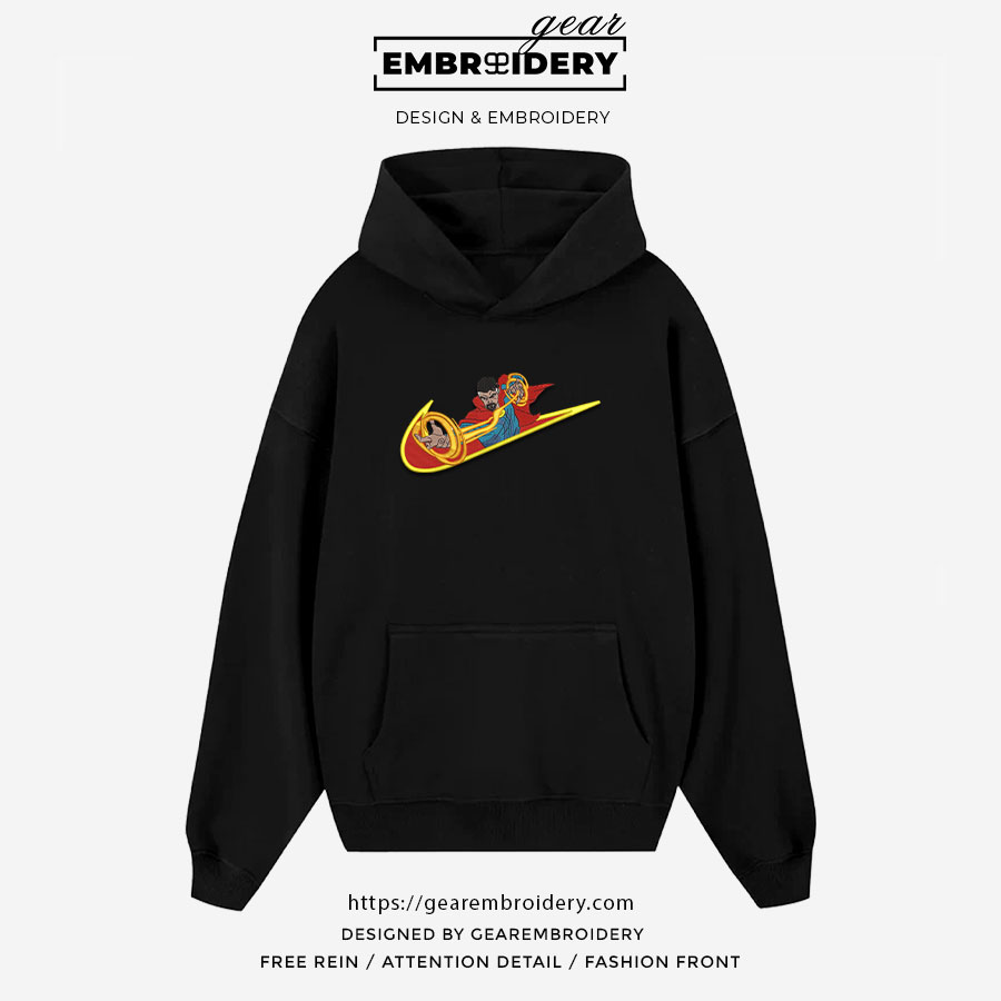 Dr strange swoosh dr strange superhero Embroidered Personalized Embroidered T Shirt Sweatshirt Hoodie Clothing SPH022
