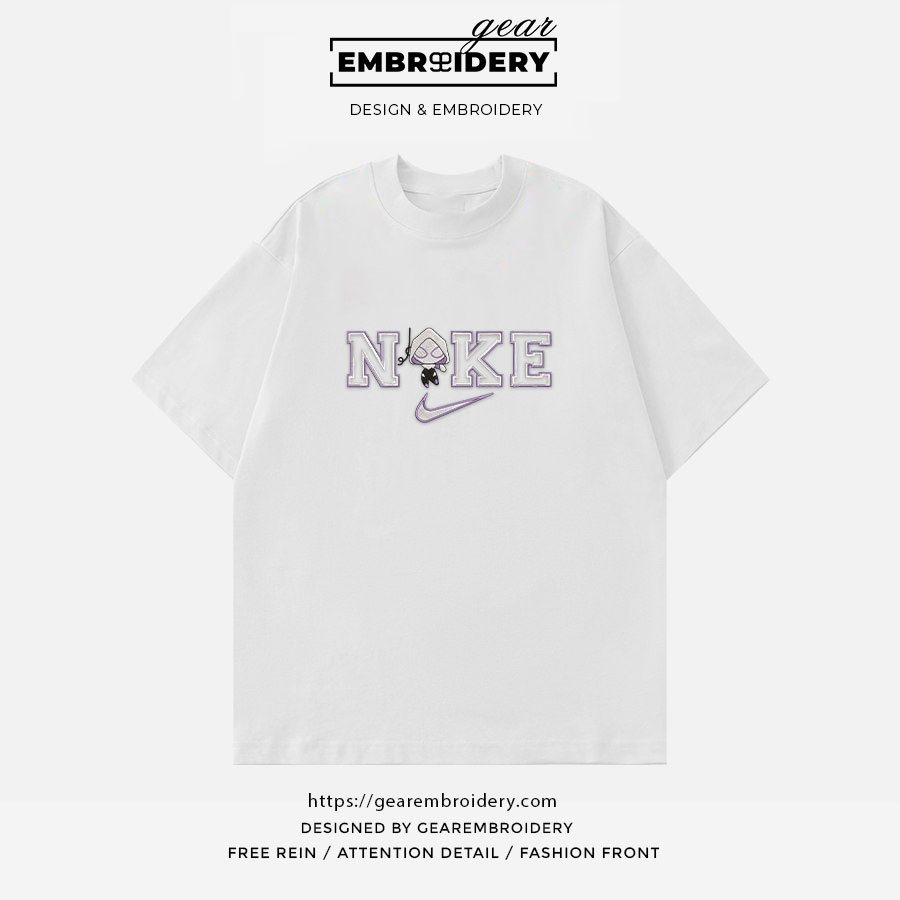 Gwen spiderman superhero Embroidered Personalized Embroidered T Shirt Sweatshirt Hoodie Clothing SPH030