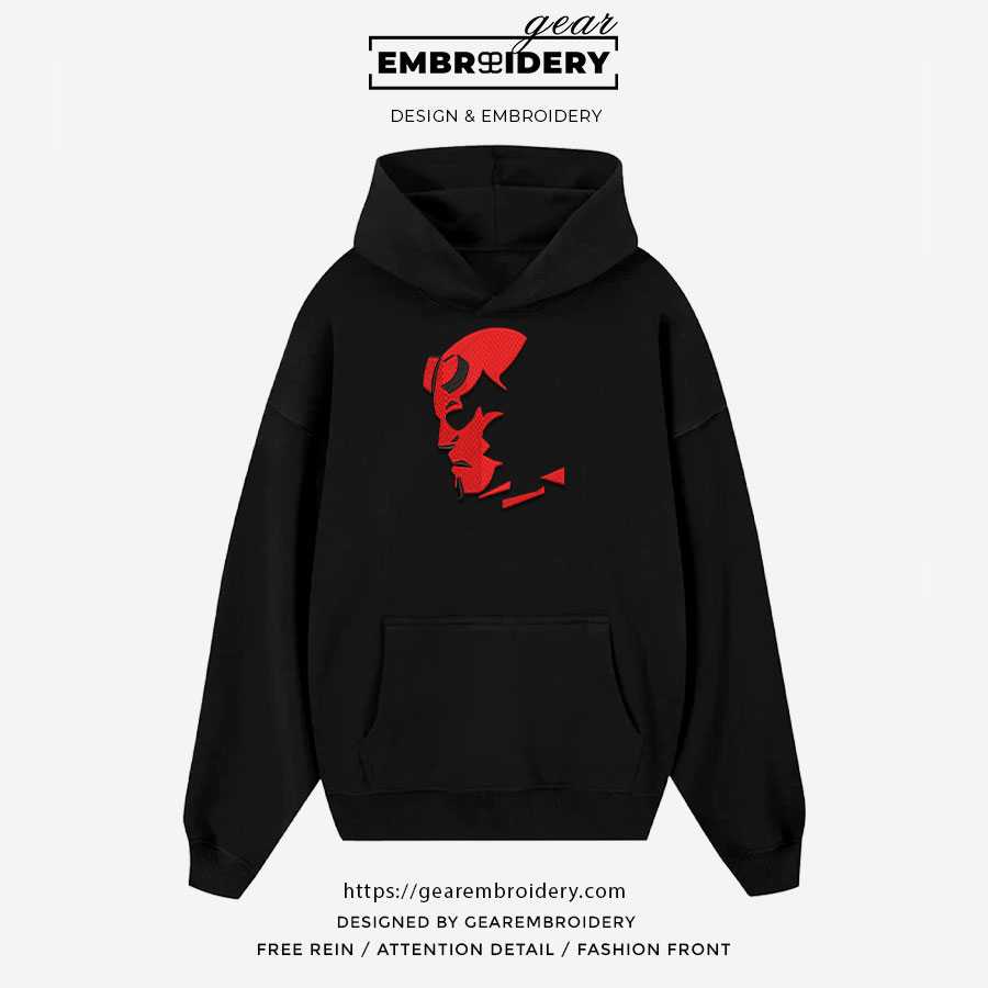 Hellboy hellboy superhero Embroidered Personalized Embroidered T Shirt Sweatshirt Hoodie Clothing SPH032