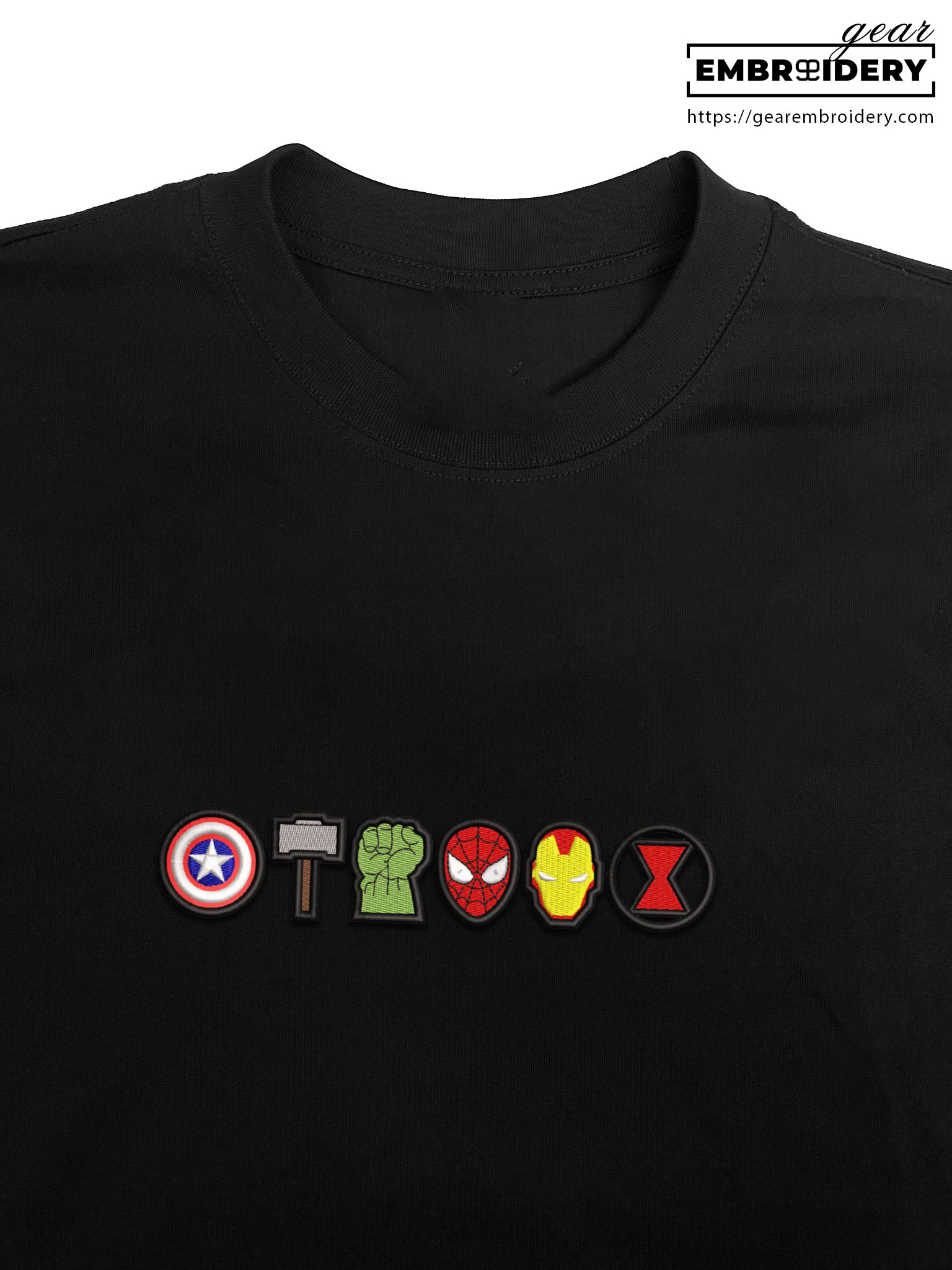Heroes logo mini avengers superhero Embroidered Personalized Embroidered T Shirt Sweatshirt Hoodie Clothing SPH033