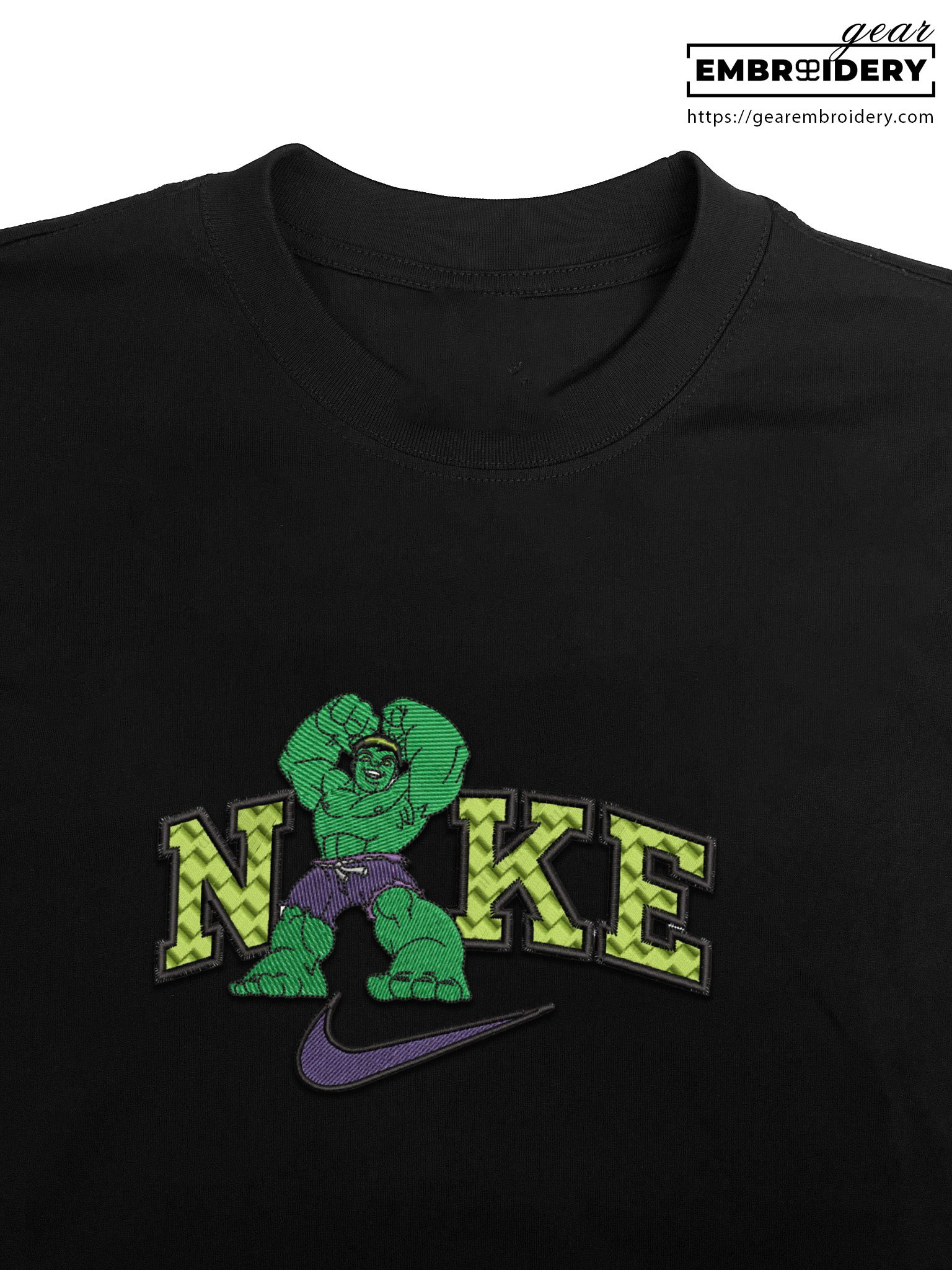 Hulk spiderman superhero Embroidered Personalized Embroidered T Shirt Sweatshirt Hoodie Clothing SPH034