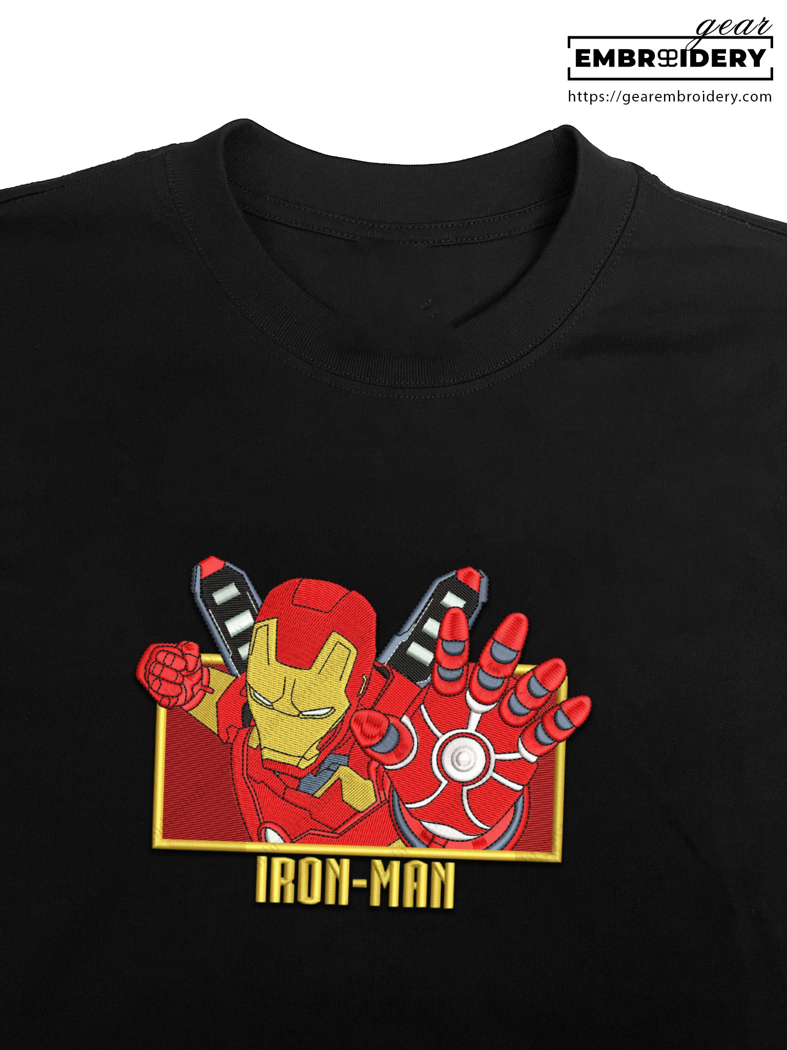 Iron man iron man superhero Embroidered Personalized Embroidered T Shirt Sweatshirt Hoodie Clothing SPH038