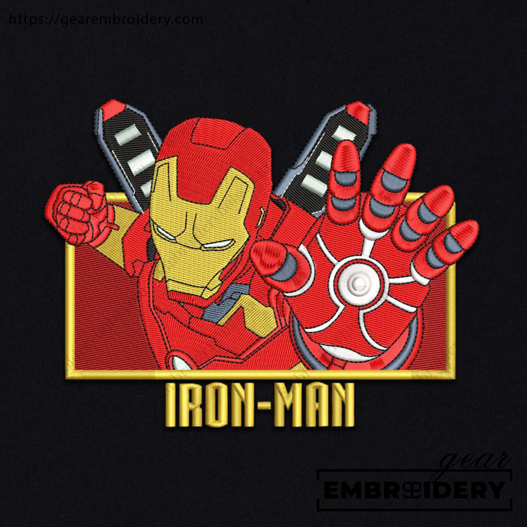 Iron man iron man superhero Embroidered Personalized Embroidered T Shirt Sweatshirt Hoodie Clothing SPH038