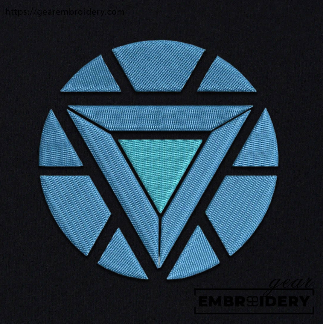 Iron man reactor iron man superhero Embroidered Personalized Embroidered T Shirt Sweatshirt Hoodie Clothing SPH040