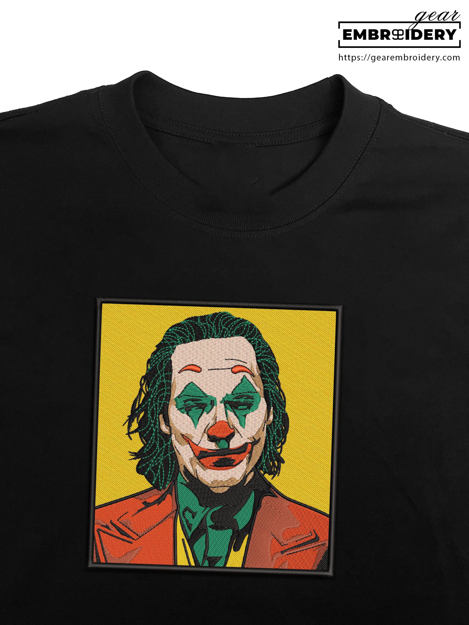 Joker joker supervillian Embroidered Personalized Embroidered T Shirt Sweatshirt Hoodie Clothing SPH044