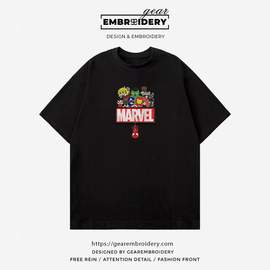 Marvel avengers avengers superhero Embroidered Personalized Embroidered T Shirt Sweatshirt Hoodie Clothing SPH047
