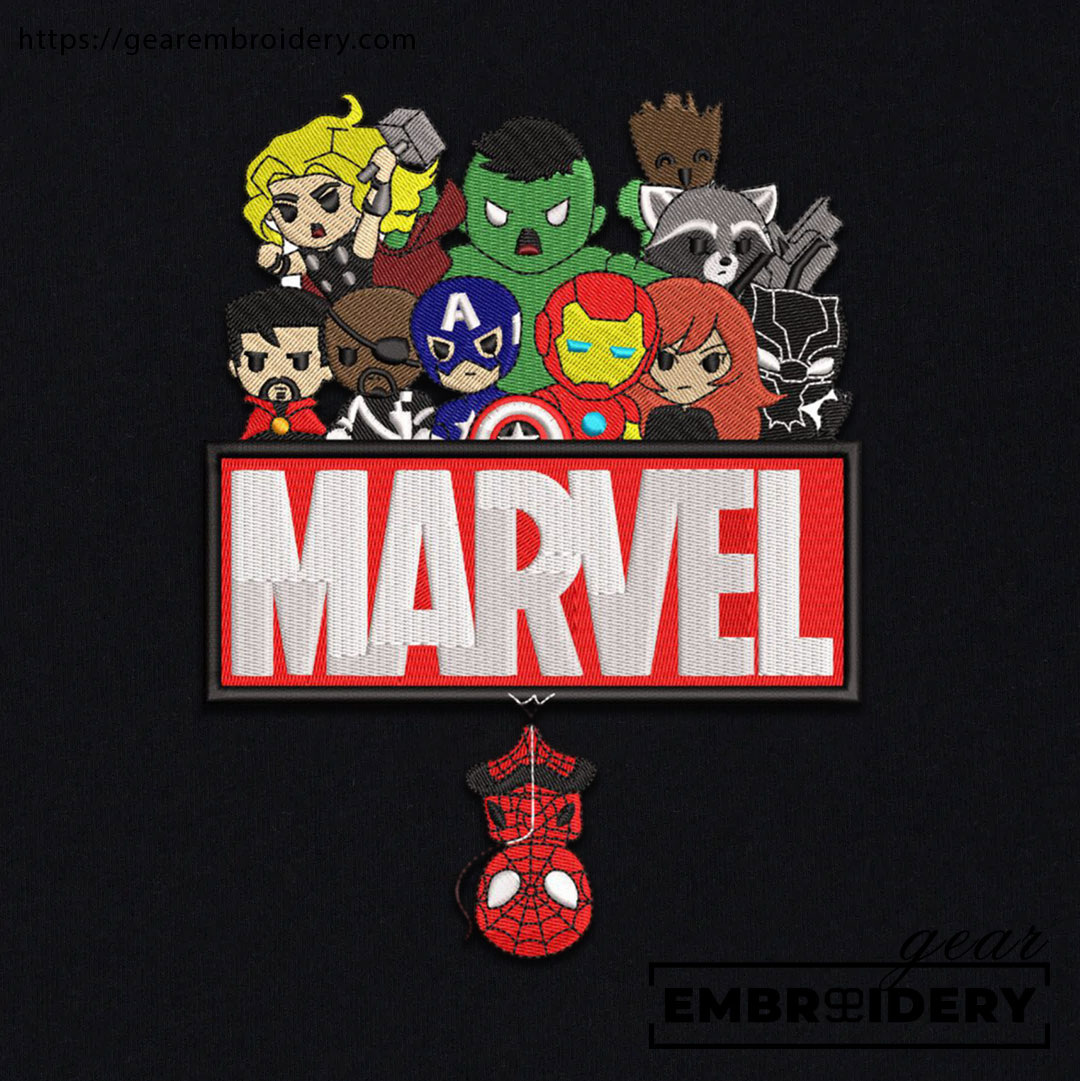 Marvel avengers avengers superhero Embroidered Personalized Embroidered T Shirt Sweatshirt Hoodie Clothing SPH047