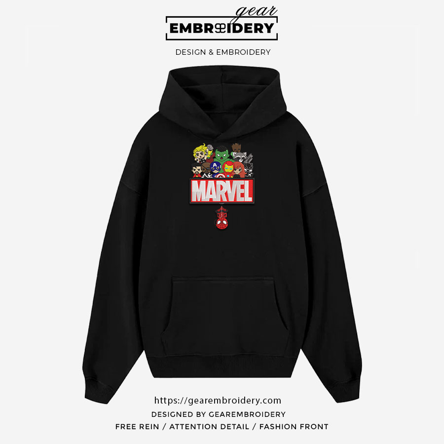 Marvel avengers avengers superhero Embroidered Personalized Embroidered T Shirt Sweatshirt Hoodie Clothing SPH047