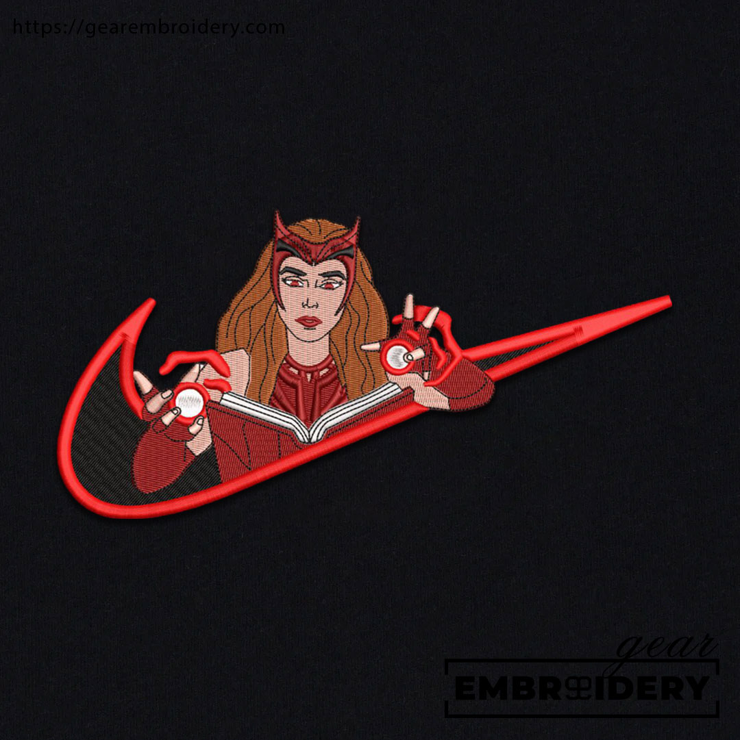 Wanda swoosh wanda superhero Embroidered Personalized Embroidered T Shirt Sweatshirt Hoodie Clothing SPH086