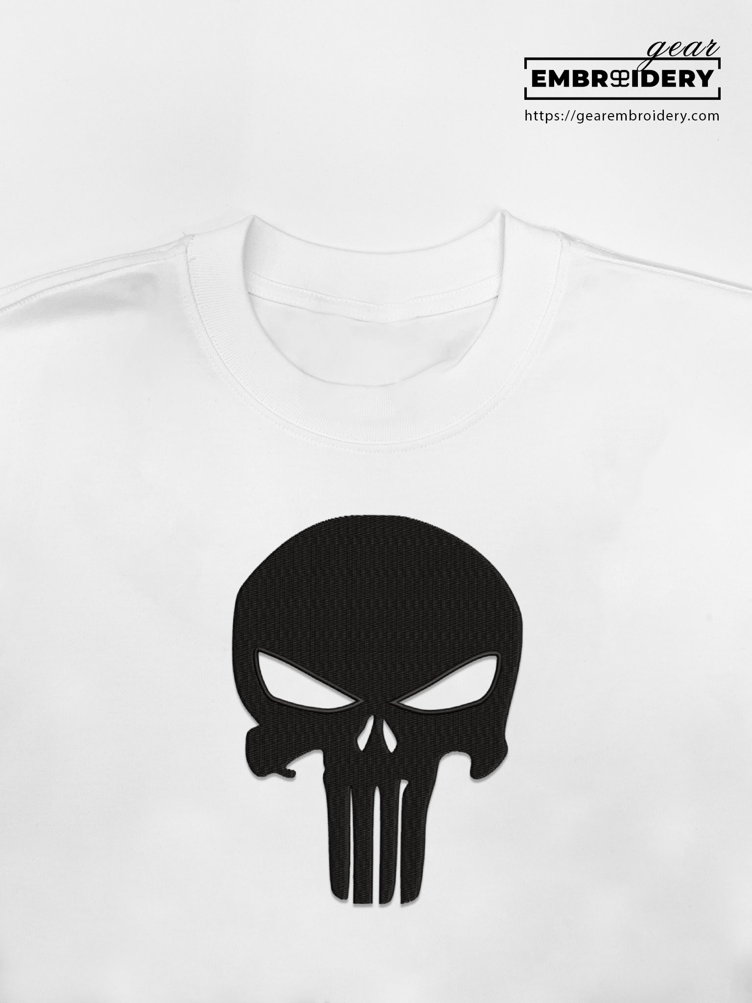 Punisher logo the punisher superhero Embroidered Personalized Embroidered T Shirt Sweatshirt Hoodie Clothing SPH050