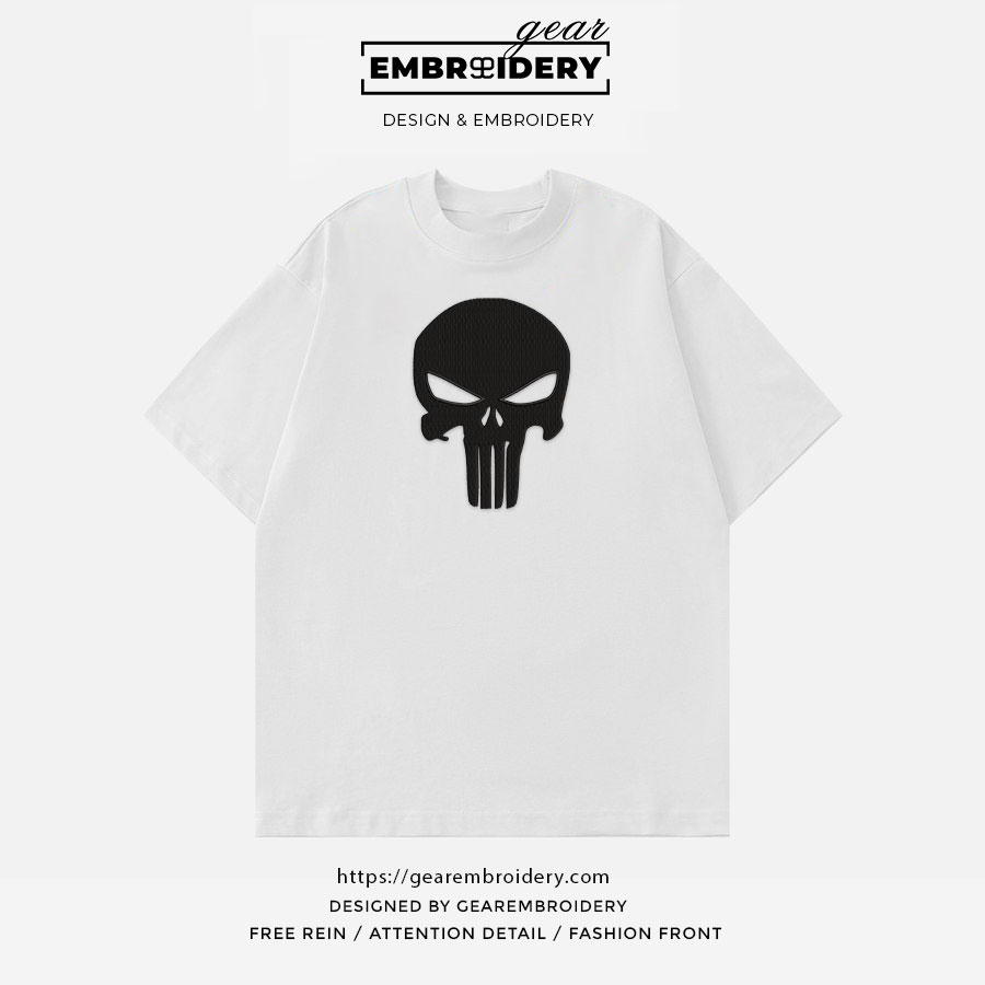 Punisher logo the punisher superhero Embroidered Personalized Embroidered T Shirt Sweatshirt Hoodie Clothing SPH050