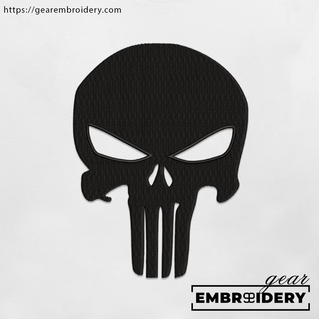 Punisher logo the punisher superhero Embroidered Personalized Embroidered T Shirt Sweatshirt Hoodie Clothing SPH050