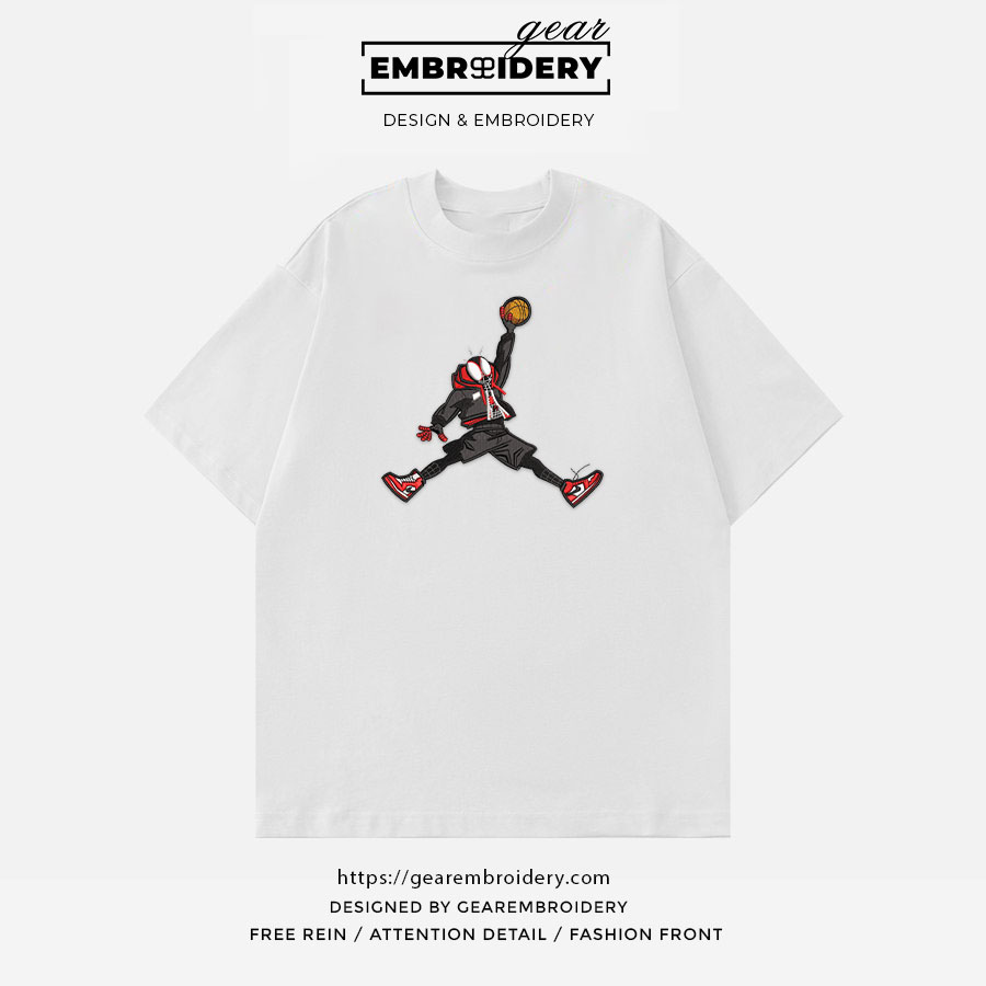 Spiderman jordan spiderman superhero Embroidered Personalized Embroidered T Shirt Sweatshirt Hoodie Clothing SPH058