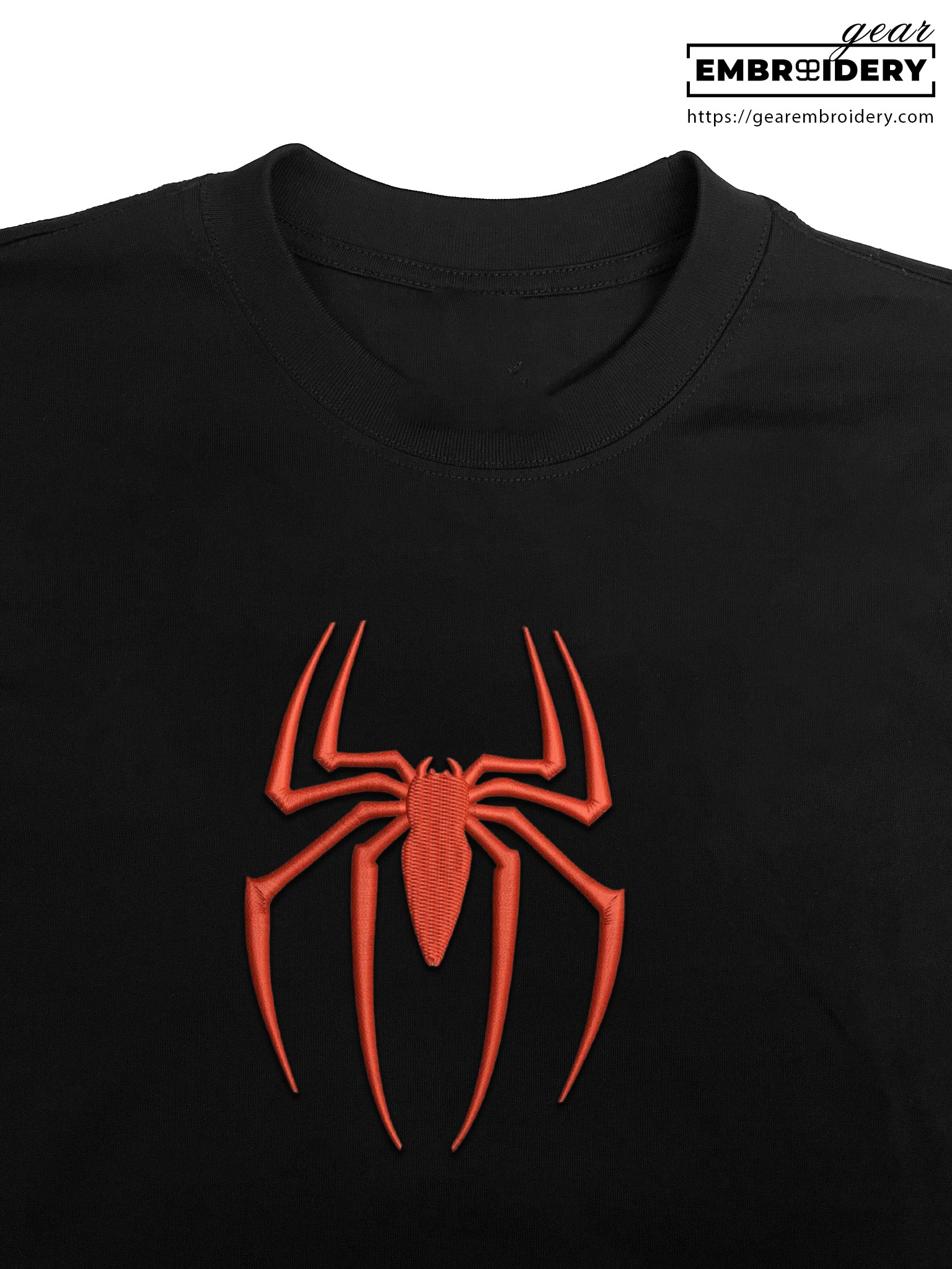 Spiderman logo spiderman superhero Embroidered Personalized Embroidered T Shirt Sweatshirt Hoodie Clothing SPH060