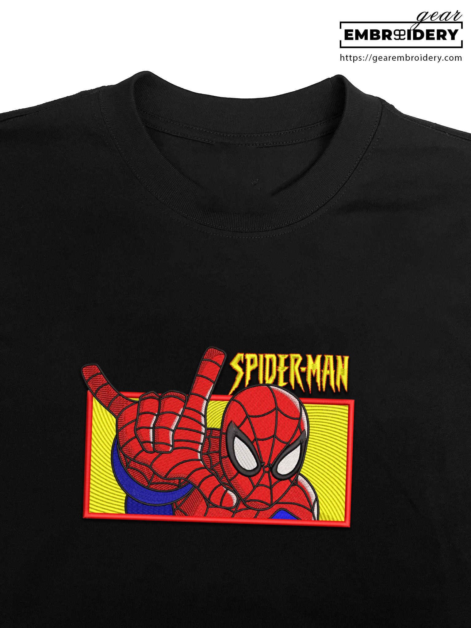 Spiderman spiderman superhero Embroidered Personalized Embroidered T Shirt Sweatshirt Hoodie Clothing SPH055