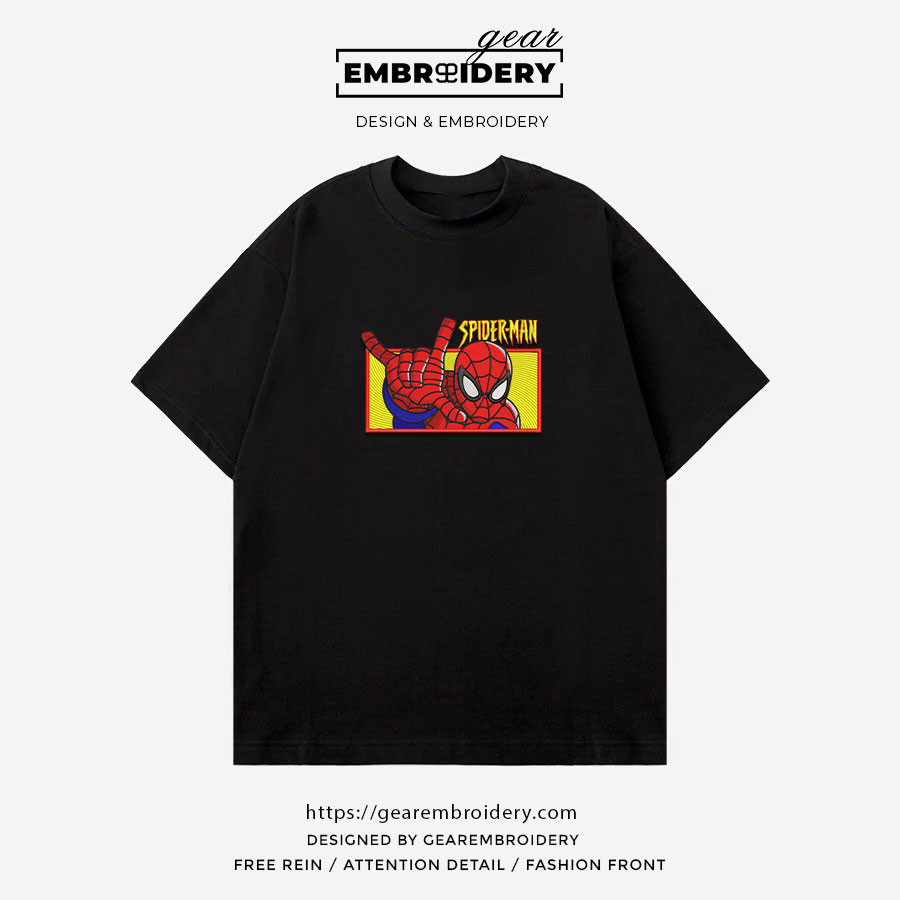 Spiderman spiderman superhero Embroidered Personalized Embroidered T Shirt Sweatshirt Hoodie Clothing SPH055